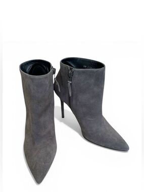 Stuart Weitzman Ankle Boots Booties Grey Suede